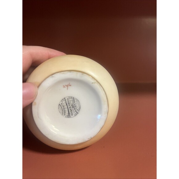 Antique Locke & Co Worcester Hand Painted Vase Floral Double Handle Gilded READ - Picture 4 of 8